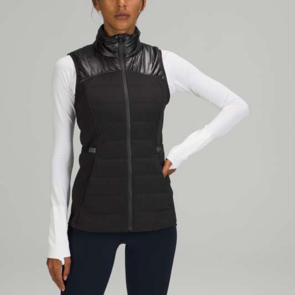 New lululemon down for all vest -shine black